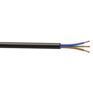 Image of Nexans 3183P Black 3 core Multi-core cable 0.75mm² x 10m