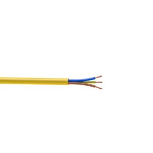 Image of Nexans Yellow 3 core Multi-core cable 1.5mm² x 25m