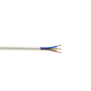 Image of Nexans White 3 core Multi-core cable 1.5mm² x 1m