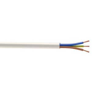 Image of Nexans NX100 White 3 core Fire cable 1.5mm² x 25m