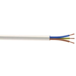 Image of Nexans 3183TQ White 3 core Fire cable 2.5mm² x 1m