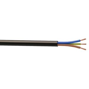 Image of Nexans Black Multi-core cable 1.5mm² x 10m