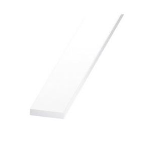 Image of Polyvinyl chloride (PVC) Flat Bar (L)2m (W)25mm (T)5mm