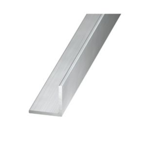 Image of Aluminium L-shaped Equal angle (H)15mm (W)15mm (L)2.5m