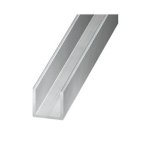 Image of Aluminium U-shaped Equal channel (H)20mm (W)20mm (L)2.5m