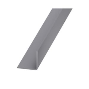 Image of Grey uPVC L-shaped Equal angle (H)20mm (W)20mm (L)2.5m
