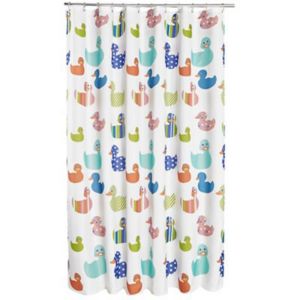 Multicolour Pepo Ducks Shower Curtain (L)2000mm