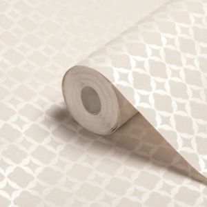 Image of Colours Geos Beige Geometric Textured Wallpaper