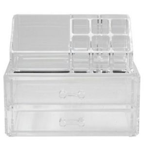 Cooke & Lewis Transparent Jewellery & Cosmetic Box Clear