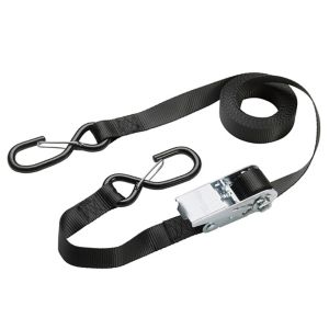 Image of Master Lock Black 5m Ratchet strap with 2 hooks