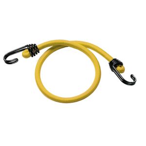 Image of Master Lock Black & yellow Bungee cords (L)1m Pack of 2