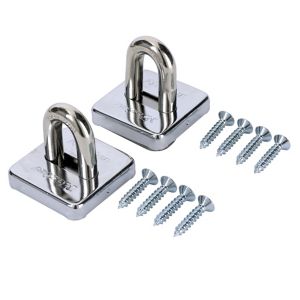 Image of Master Lock Steel Ground & wall anchor (W)53mm Pack of 2