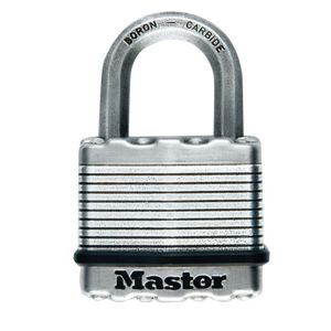 Image of Master Lock Excell Stainless steel Cylinder Open shackle Padlock (W)45mm