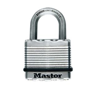 Image of Master Lock Excell Stainless steel Cylinder Open shackle Padlock (W)50mm Pack of 2