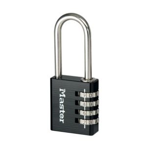 Image of Master Lock Aluminium & Steel Open shackle Combination Padlock (W)40mm