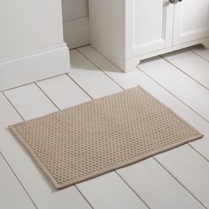 Image of Marinette Saint-Tropez Version Beige Cotton Bath mat (L)500mm (W)700mm