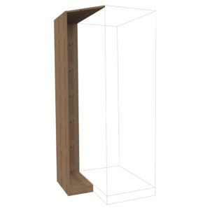 Image of Darwin Modular Oak Effect Corner Cabinet Kit (H)2004mm (W)500mm (D)566mm