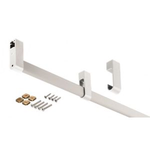 Image of Form Darwin Silver effect Hanging rail (L)460mm (H)40mm