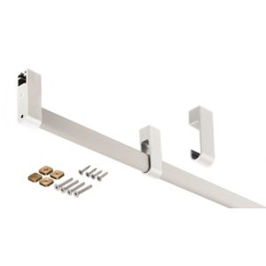 Image of Form Darwin Silver effect Hanging rail (L)960mm (H)40mm