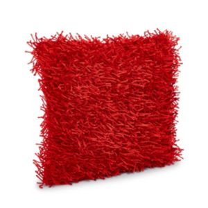 Colours Nigella Shaggy Deep Red Cushion
