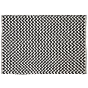 Image of Colours Haillie Chevron Black & white Rug (L)1.7m (W)1.2m