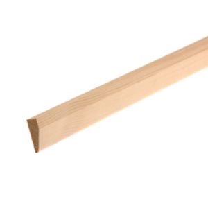 Image of Smooth Natural Pine Chamfered Architrave (L)2.1m (W)45mm (T)15mm