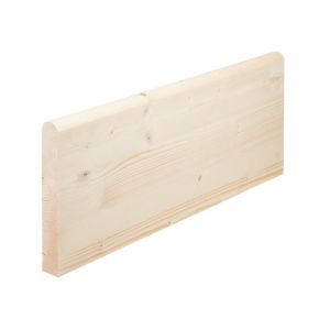 Image of Natural Redwood Rolled edge Window board (L)2.4m (W)219mm (T)33mm