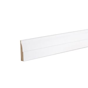 Image of Primed White MDF Ovolo Architrave (L)2.1m (W)69mm (T)14.5mm