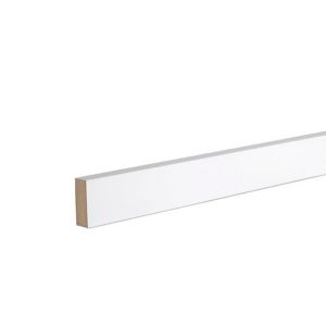 Image of Primed White MDF Square edge Architrave (L)2.1m (W)44mm (T)18mm
