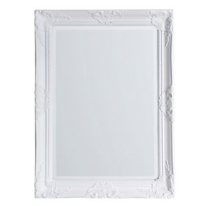 Image of Colours Tibertus White Rectangular Framed Mirror (H)780mm (W)580mm