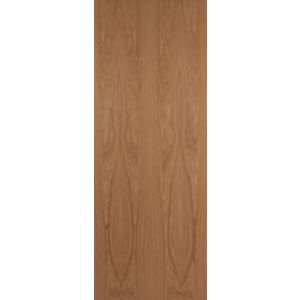 Image of Flush Oak veneer LH & RH Internal Fire Door (H)1981mm (W)838mm