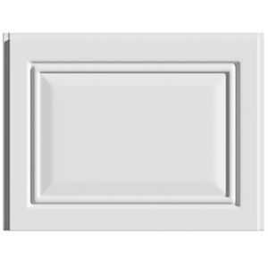 Image of Cooke & Lewis Pienza Deco Gloss White Straight End Bath panel (W)750mm