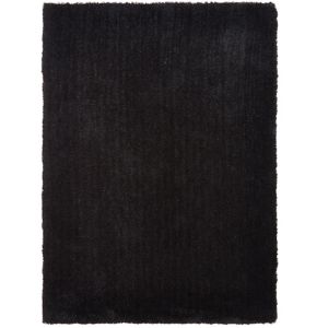 Image of Colours Oriana Plain Black Rug (L)2.3m (W)1.6m