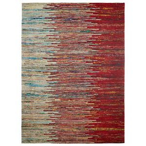 Image of Colours Yazmine Striped Red Rug (L)2.3m (W)1.6m