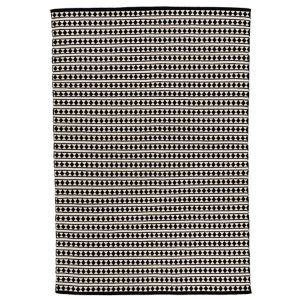 Image of Colours Aveline Striped Black & white Rug (L)1.7m (W)1.2m
