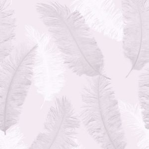 Image of Colours Umali Pink Feather Glitter effect Embossed Wallpaper