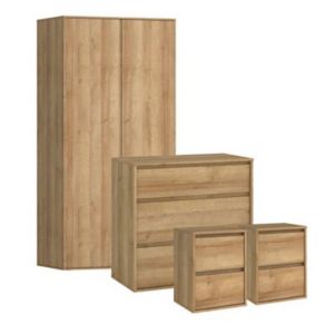 Tvilum Pattinson Oak Effect Bedroom Furniture Set