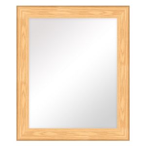Image of Colours Andino bullnose Oak effect Rectangular Framed Mirror (H)628mm (W)15mm