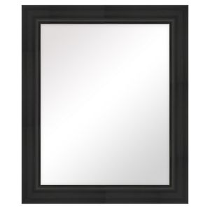 Image of Colours Ganji Matt Black Curved Framed Mirror (H)626mm (W)22mm