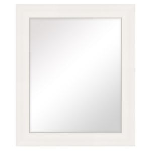 Image of Colours Ganji Matt White Curved Framed Mirror (H)626mm (W)22mm