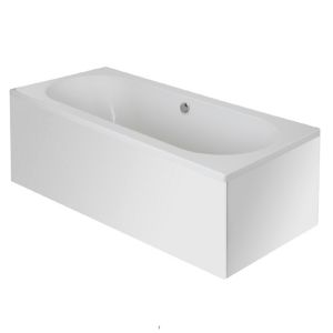Image of Cooke & Lewis Sovana Reversible Supercast Acrylic Rectangular Straight Bath & 12 jet air spa (L)1700mm (W)750mm
