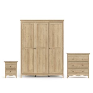Image of Silkeborg Matt riviera oak effect Bedroom furniture set