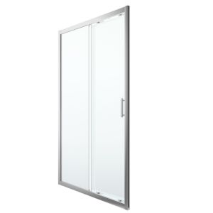 Image of GoodHome Beloya Rectangular Shower door panel & tray pack with 2 panel sliding door (W)1200mm (D)900mm