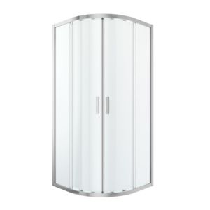 Image of GoodHome Beloya Quadrant Shower enclosure & tray pack with Corner entry double sliding door (W)900mm (D)900mm