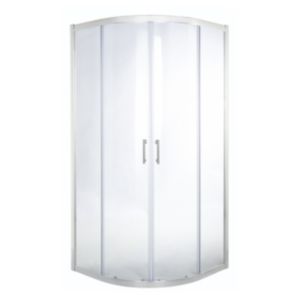 Image of GoodHome Onega Quadrant Shower enclosure & tray pack with Corner entry double sliding door (W)800mm (D)800mm