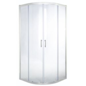 Image of GoodHome Onega Quadrant Shower enclosure & tray pack with Corner entry double sliding door (W)900mm (D)900mm