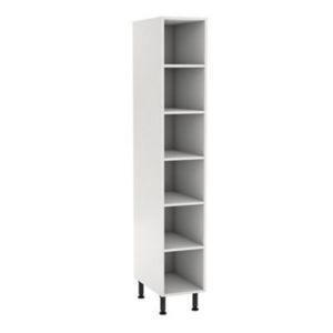 Image of GoodHome Caraway White Standard Larder cabinet (W)300mm