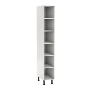 Image of GoodHome Caraway White Tall Larder cabinet (W)300mm