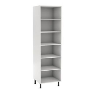Image of GoodHome Caraway White Tall Larder cabinet (W)600mm