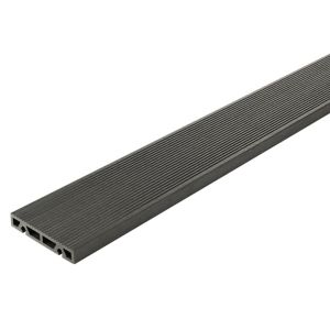Image of GoodHome Areto Dark grey Composite Deck board (L)2.05m (W)120mm (T)21mm Pack of 6